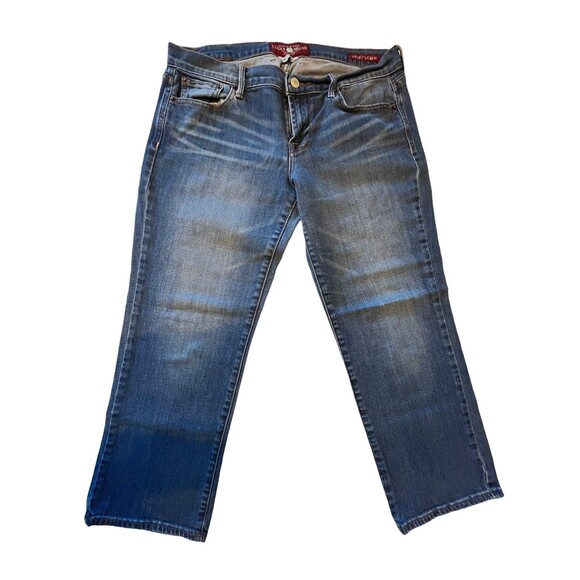 Lucky Brand Jeans Women's Sz 8/29 Mid Rise Sweet Crop Blue Light Wash Denim - Picture 2 of 9